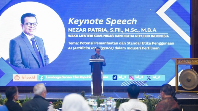 AI Bisa Buat Film, Wamen Nezar Patria: Sensor Film Hadapi Tantangan Baru