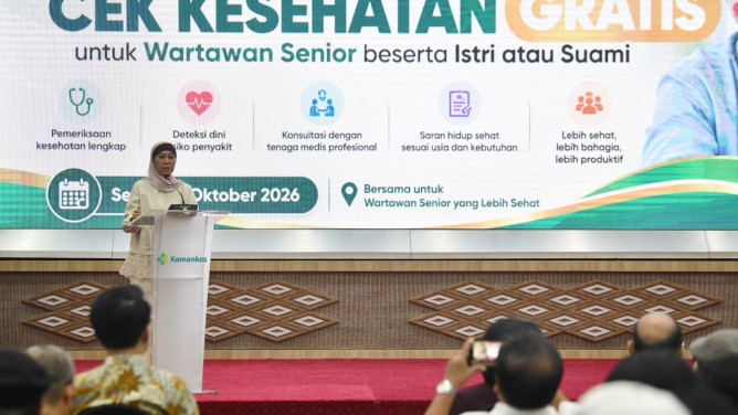 Program CKG Presiden Prabowo Jangkau Wartawan Senior, Menkomdigi Meutya: Wartawan Sehat, Informasi Publik Berkualitas