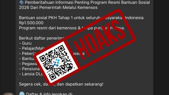 Awas Hoaks! Tautan Bantuan Sosial PKH Tahap 1 Kementerian Sosial 2026